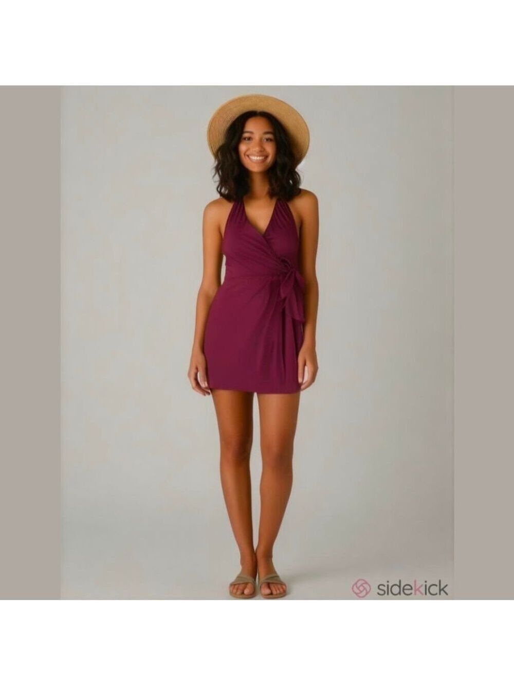 J. Crew purple halter swim dress size 6